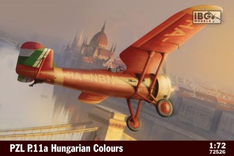 IBG 72526 1:72 Polish Fighter Plane PZL P.11a - Hungarian Colours