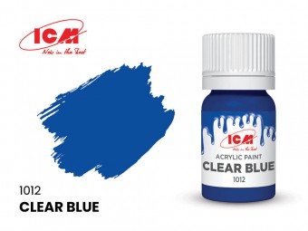 ICM 1012 CLEAR COLORS  Clear Blue bottle 12 ml 