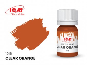 ICM 1016 CLEAR COLORS  Clear orange bottle 12 ml 
