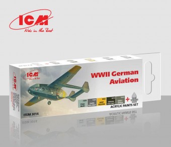 ICM 3014 Acrylic Paint Set for German aviation after 1943