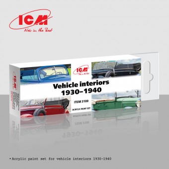 ICM 3100 Vehicle interiors 1930-1940