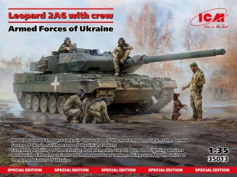 ICM 35013 Leopard 2A6 of the Armed Forces of Ukraine with crew 1:35