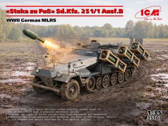 ICM 35107 Stuka zu Fuss Sd.Kfz. 251/1 Ausf.B, WW II German MLRS 1:35