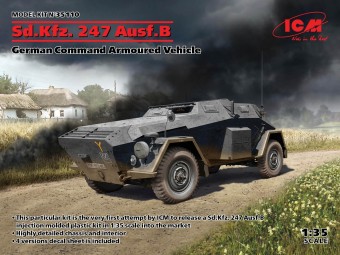 ICM 35110 1:35 Sd.Kfz. 247 Ausf.B German Command Armoured Vehicle  (100% new molds)