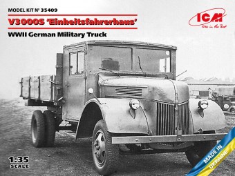 ICM 35409 V3000S Einheitsfahrerhaus, WWII German Military Truck 1:35