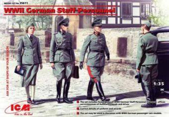 ICM 35611 WWII German Staff Personnel 4 Figures 1:35