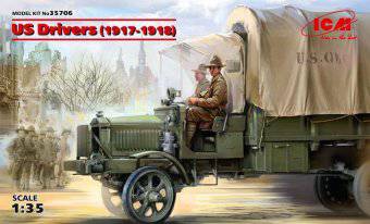 ICM 35706 US Drivers (1917-1918) 2 Figures 1:35