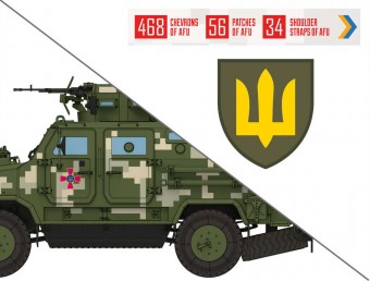 ICM 35748 Chevrons of Personnel and Camouflage of Military Vehicles of the Ukrainian Army 1:35