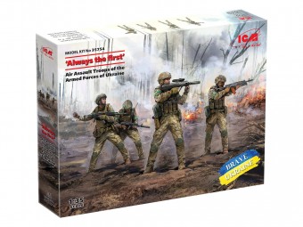 ICM 35754 1:35 Always the first, Air Assault Troops of the Armed Forces of Ukraine (4 figures) (100% new molds)