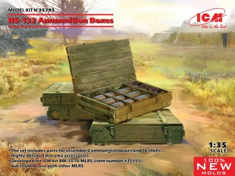 ICM 35795 1:35 RS-132 Ammunition Boxes (100% new molds)
