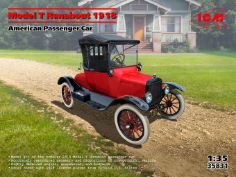 ICM 35831 Model T Runabout 1918. American Passenger Car 1:35