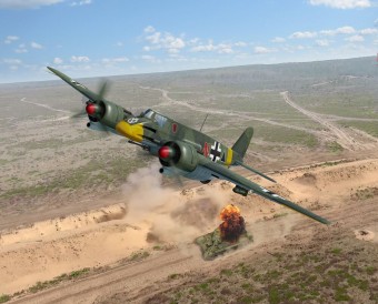 ICM 48215 Hs 129B-1, WWII German attack aircraft 1:48