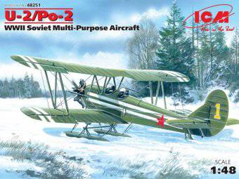 ICM 48251 U-2/Po-2 WWII Soviet Multi-Purpose Aircraft 1:48