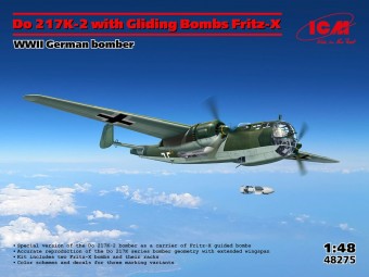 ICM 48275 Do 217K-2 with Fritz-X WWII German bomber 1:48