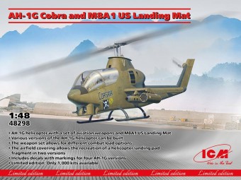 ICM 48298 AH-1G Cobra and M8A1 US Landing Mat LIMITED EDITION! 1:48