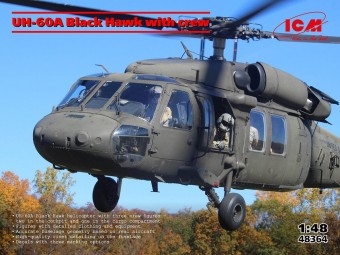 ICM 48364 UH-60A Black Hawk with crew 1:48