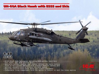 ICM 48368 UH-60A Black Hawk with ESSS and Skis 1:48
