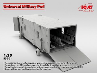 ICM 53201 Universal Military Pod with M8A1 US Landing Mat 1:35