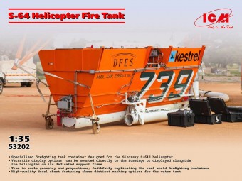 ICM 53202 S-64 Helicopter Fire Tank 1:35