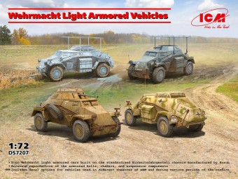 ICM DS7207 Wehrmacht Light Armored Vehicles 1:72