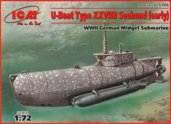 ICM S.006 U-Boot Type XXVII Seehund early 1:72
