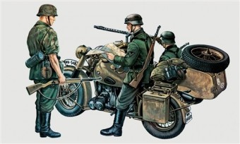 Italeri 0315s 1:35 BMW WITH SIDE CAR