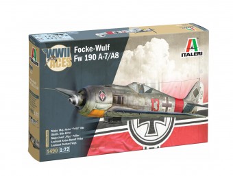 Italeri 1490 1:72 German Fighter Aircraft Focke Wulf Fw 190 A-7/A-8 F - WWII Aces