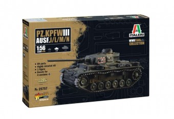 Italeri 25757 1:56 Pz.Kpfw. III Ausf. J/L/M/N