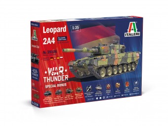 Italeri 35106 1:35 War Thunder: German Main Battle Tank Leopard 2A4 - New gluable rubber tracks