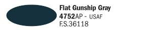 Italeri 4752AP Flat Gunship Gray - Acrylic Paint (20 ml)