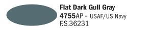 Italeri 4755AP Flat Dark Gull Gray - Acrylic Paint (20 ml)