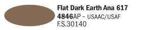 Italeri 4846AP Flat Dark Earth Ana 617 - Acrylic Paint (20 ml)