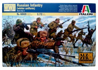 Italeri 6069 1:72 WWII-RUSSIAN INFANTRY (WINTER UNIFORMS) - 48 figures