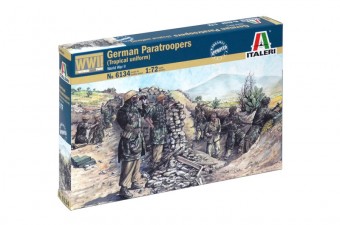 Italeri 6134 1:72 German Paratroopers (tropical uniform), WWII