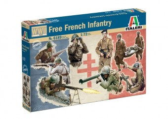 Italeri 6189 1:72 WWII: FREE FRENCH INFANTRY - 49 figures