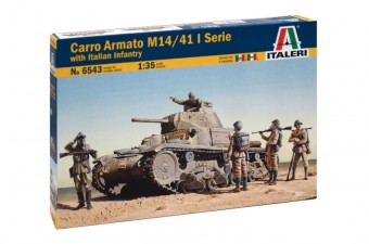Italeri 6543 1:35 CARRO ARMATO M13/40 with BERSAGLIERI - 6 figures