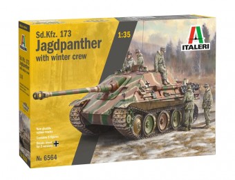 Italeri 6564 1:35 Sd.Kfz.173 JAGDPANTHER with crew - 5 figures