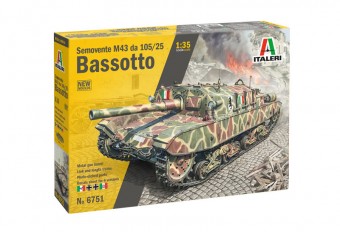 Italeri 6751 1:35 Italian self-propelled gun Semovente M43 da 105/25 Bassotto - New moulds
