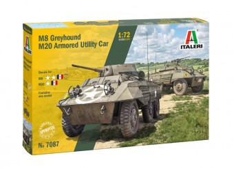 Italeri 7087 1:72 American Armored Car M8 Greyhound / M20 Armored Utility Car