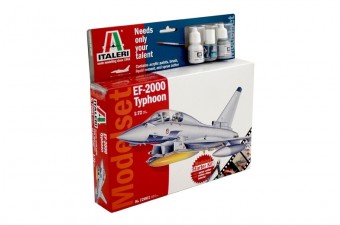 Italeri 72001 1:72 EF-2000 TYPHOON - Complete Set For Modeling - Starter kit