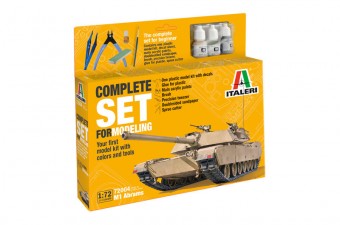Italeri 72004 1:72 M1 Abrams - Complete Set For Modeling - Starter kit