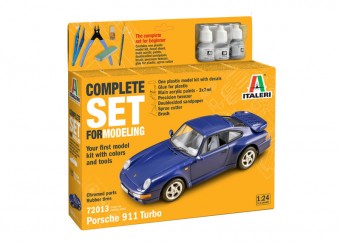 Italeri 72013 1:24 Porsche 911 Turbo - Complete Set For Modeling - Starter kit