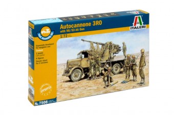 Italeri 7508 1:72 AUTOCANNONE 3RO with 90/53 AA GUN - FAST ASSEMBLY