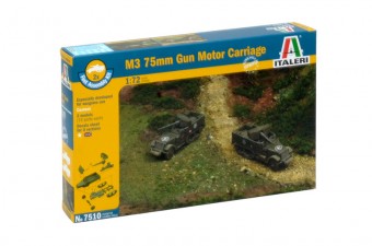 Italeri 7510 1:72 M3 75mm Gun Motor Carriage - Fast assembly