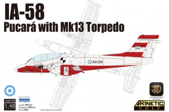 Kinetic K48178 IA-58 Pucara with Mk13 Torpedo 1:48