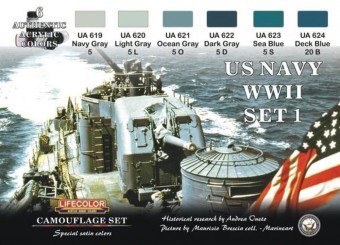 Lifecolor CS24 Camouflage Set US Navy WWII Set 1 