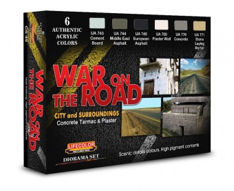 LIFECOLOR CS49 War On The Road Concrete Tarmac & Plaster 6 x 22 ml