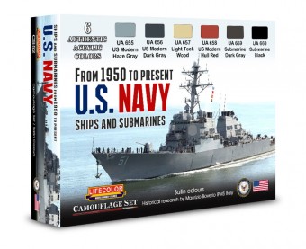 LIFECOLOR CS52 US Navy From 1950 To Present 6 x 22 ml