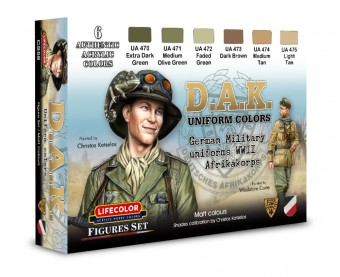 LIFECOLOR CS58 D.A.K. Uniform Colors 6 x 22 ml