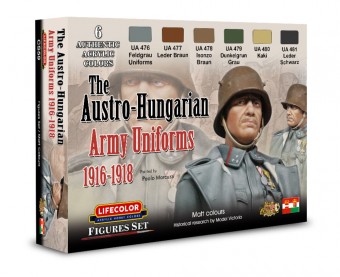 LIFECOLOR CS59 The Austro-Hungarian Army Uniforms 1916-1918 6 x 22 ml